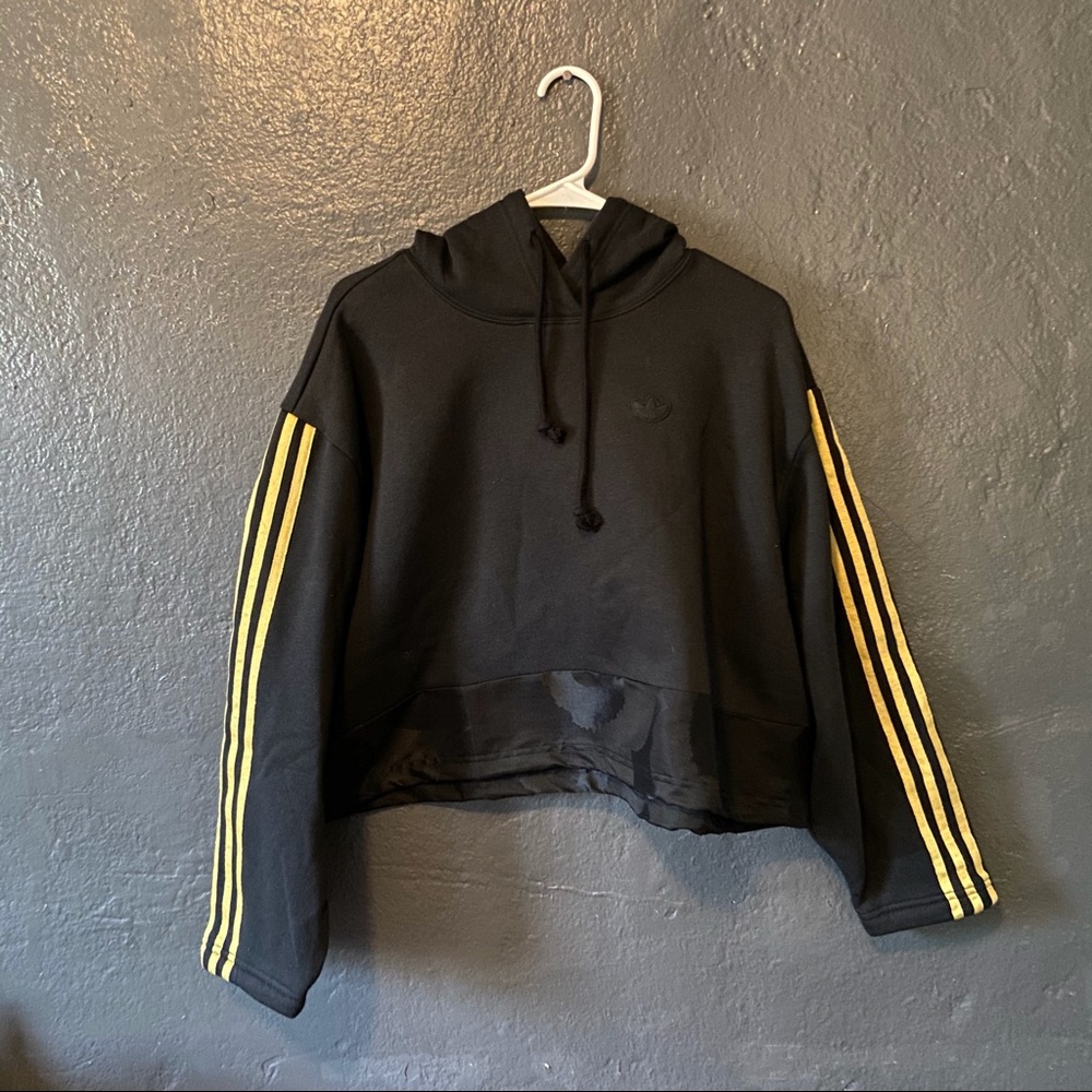 ADIDAS CROPPED CINCH HOODIE
